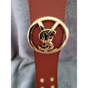 Women's rich Brown & Gold cuff snap adjustable Bracelet up to size 7.5 wrist